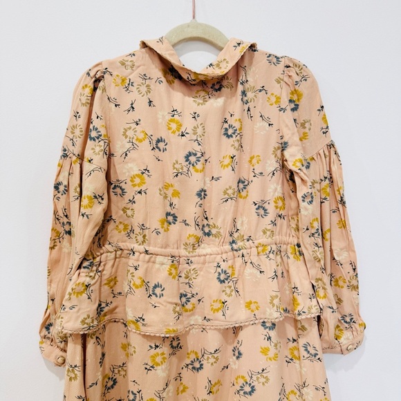 Caramel kids little girls Cream and Yellow Sundress and Peter Pan Collar NEW - Picture 7 of 10